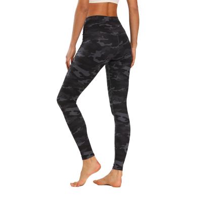 high waist printed black yoga leggings pant