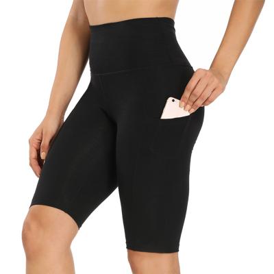 High Waist Workout Yoga Shorts with 4 Out Pocket